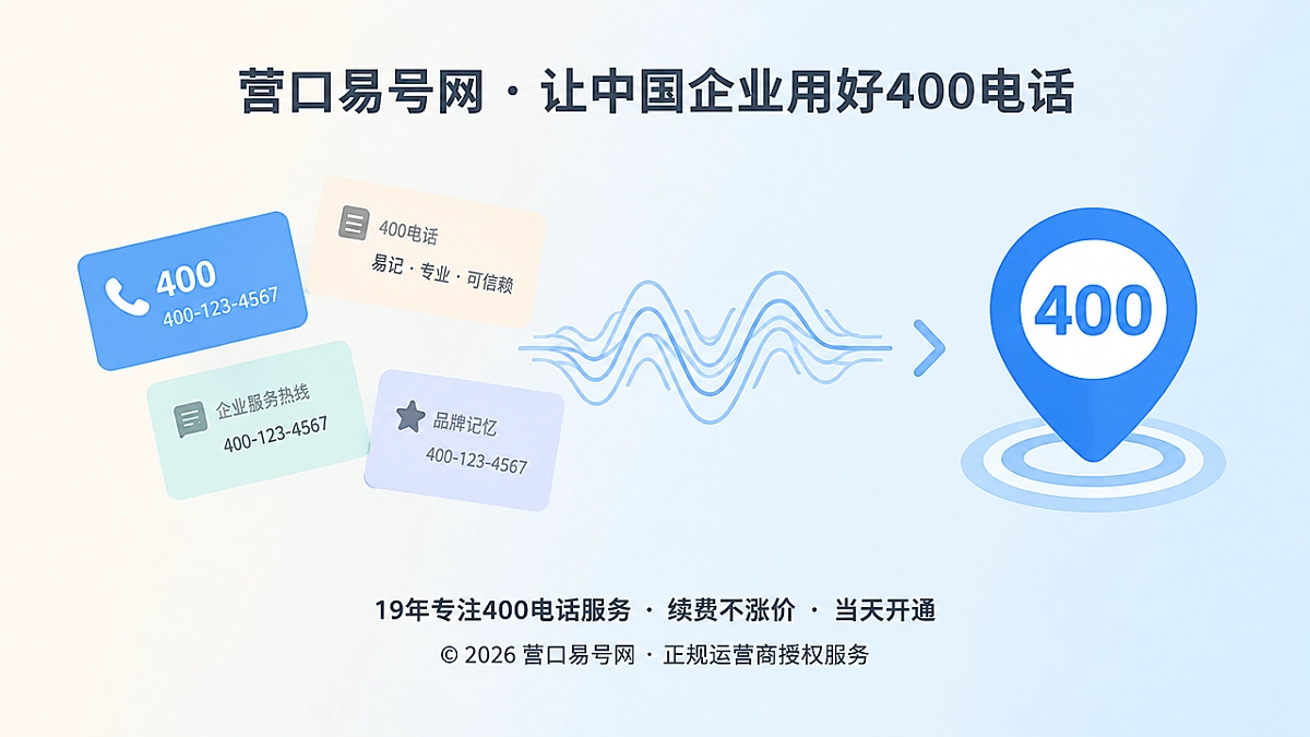 2026年400电话选号指南：用口述容错率沉淀品牌号码