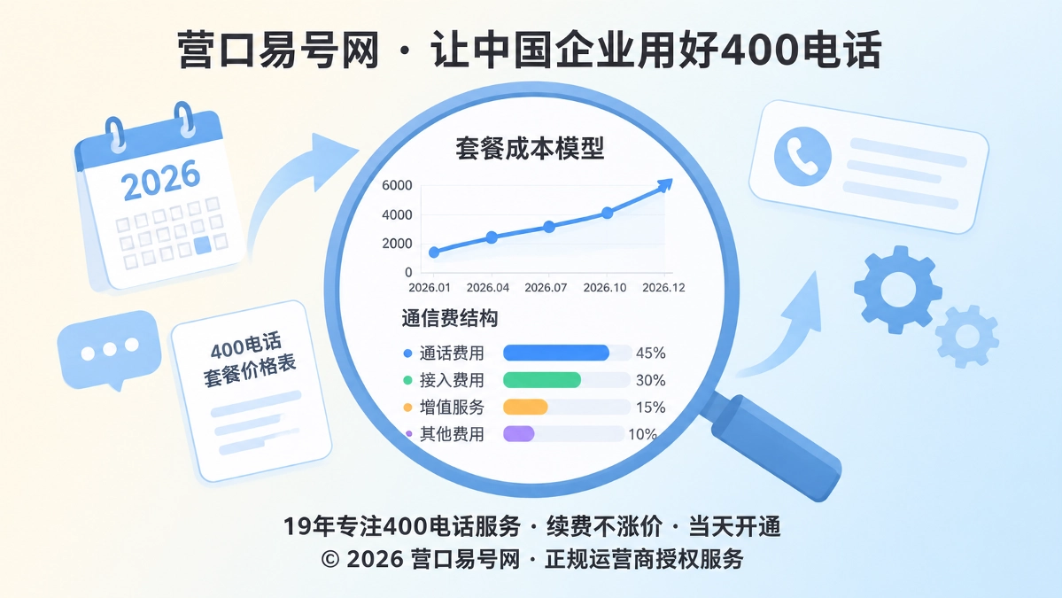 2026年400电话套餐解析：从价格表走向企业通信的长期成本模型